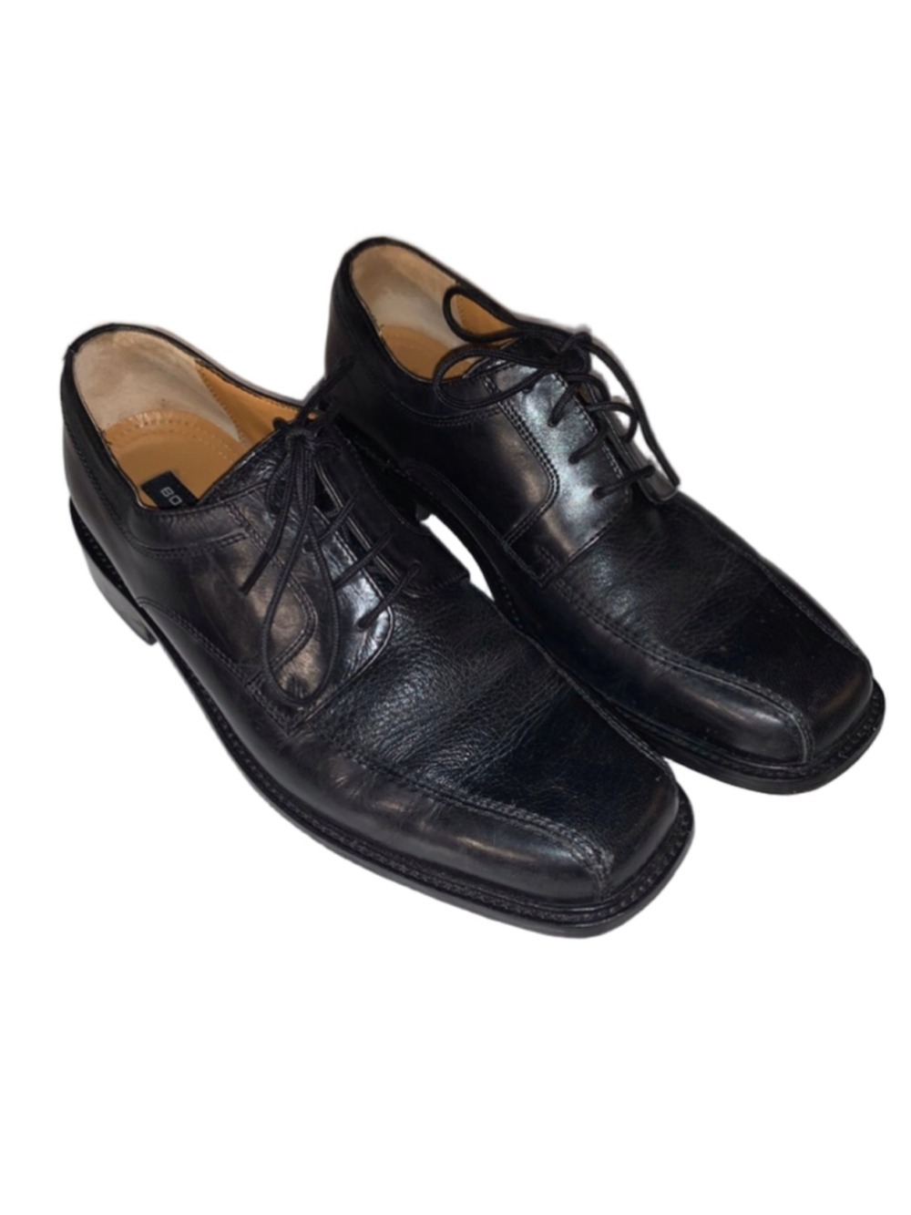 Men's Bostonian Black Leather Oxfords & Derbys Size 7.5